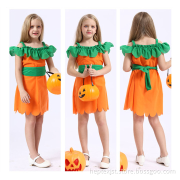 Cosplay Costume for Girls Pumpkin Lady Clothes